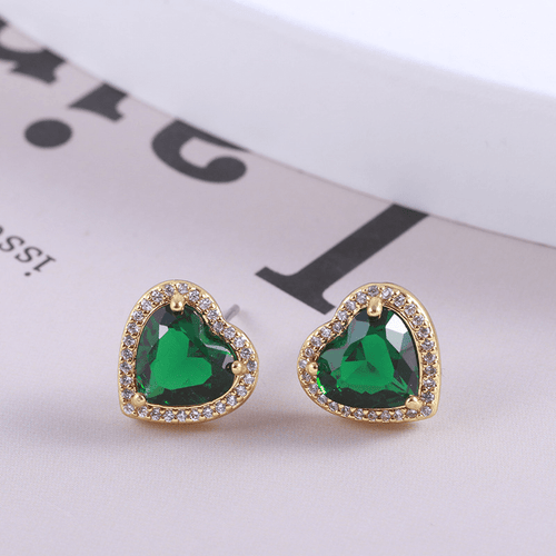 COFRE ROSS CORAZÓN ETERNO DE VIDRIO Y SET DE COLLAR Y ARETES AURORA